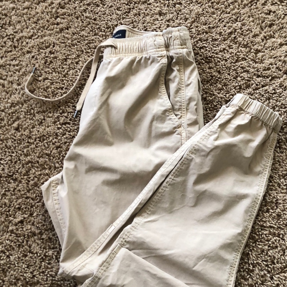 American Eagle khaki joggers